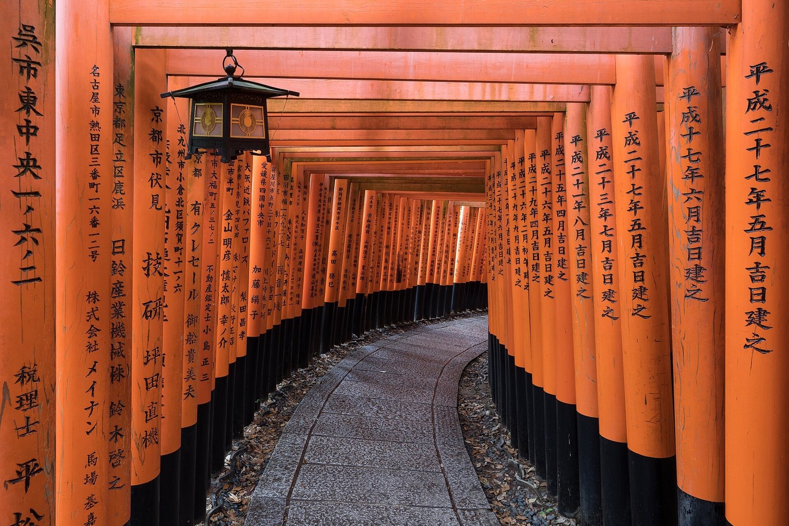 The vermilion gates of Fushimi Inari Taisha in Kyoto